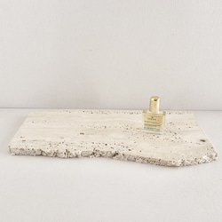 437ロマノトラバーチン（ 大理石端材プレート ） その他インテリア雑貨