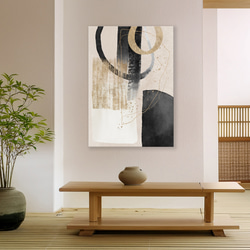 北欧ジャパンディ 【 アートポスター3枚セット 抽象画 】 デザイン