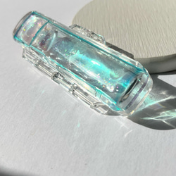 クラゲ散歩の印鑑ケース（ターコイズブルー） / 海 / レジン / 海月 3枚目の画像