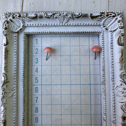 アウトレット　珊瑚　ボタン型　半円状　チタンピアス【花香】 20枚目の画像