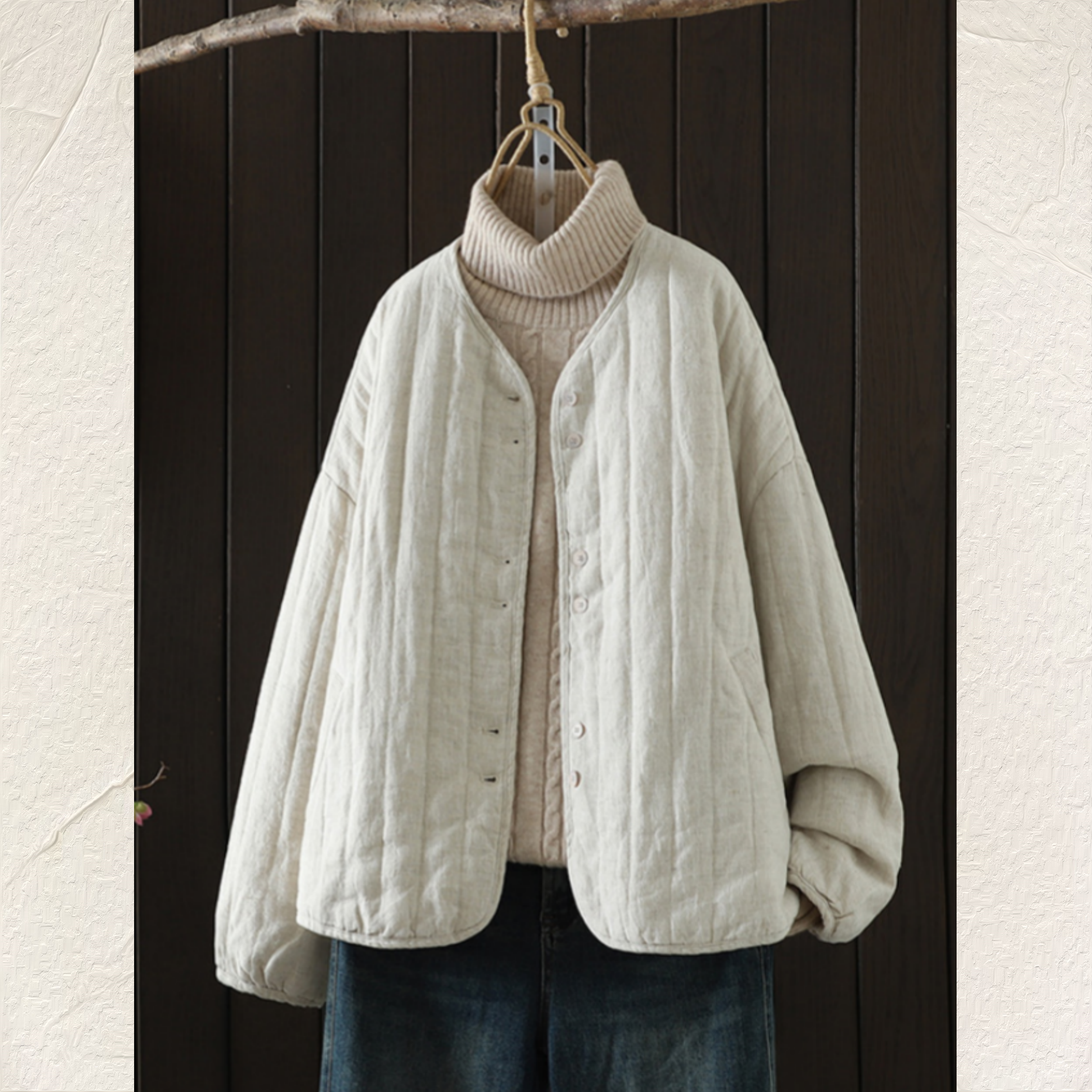 【受注】 新作 お洒落   羽織り 上着 長袖 大きいサイズ ゆったり 秋 冬