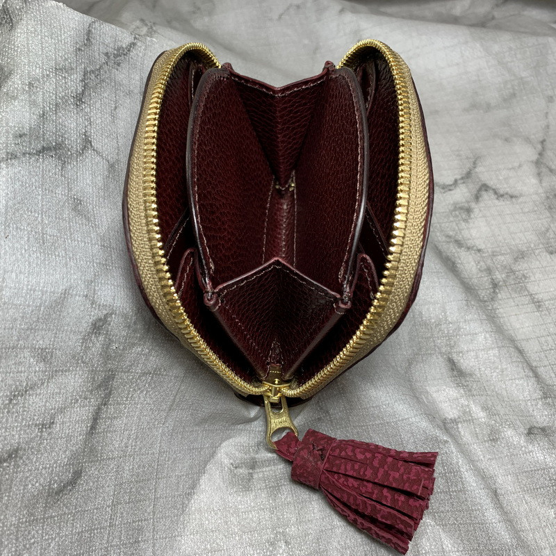 【AK.17】ヌバックシャーク(スパニッシュローズ)×ドラーロ･ブッテーロ firebird 阿古屋貝型 財布 高級仕様