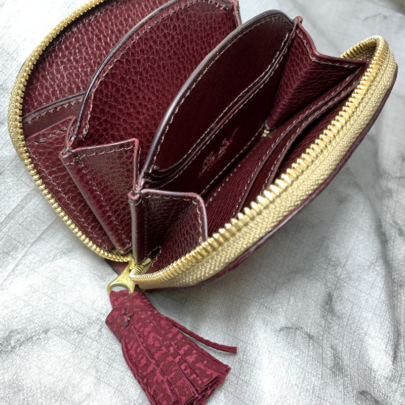 【AK.17】ヌバックシャーク(スパニッシュローズ)×ドラーロ･ブッテーロ firebird 阿古屋貝型 財布 高級仕様