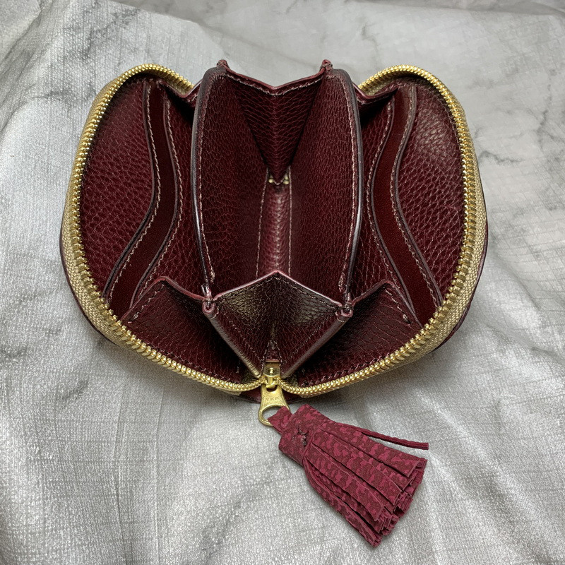 【AK.17】ヌバックシャーク(スパニッシュローズ)×ドラーロ･ブッテーロ firebird 阿古屋貝型 財布 高級仕様