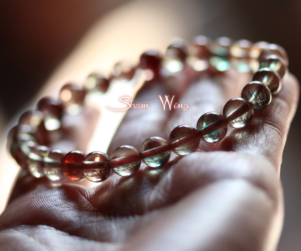 良質カラーチェンジアンデシン約6.8mm前後ブレスレット ✿天然石