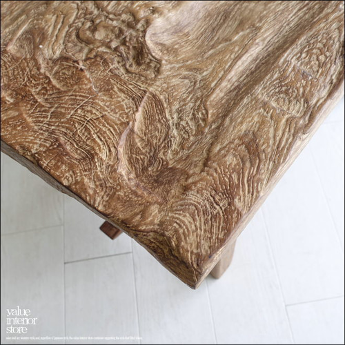 オールドチーク無垢材 プリミティブベンチKN スツール 長椅子 古材家具