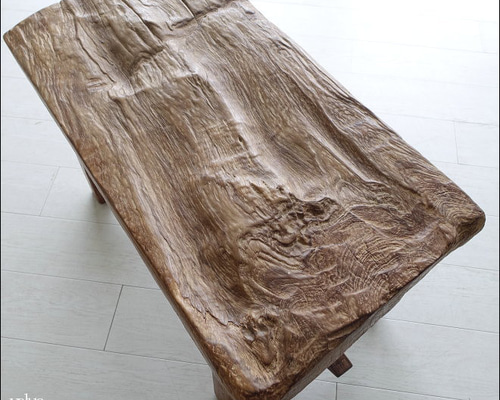 オールドチーク無垢材 プリミティブベンチKN スツール 長椅子 古材家具