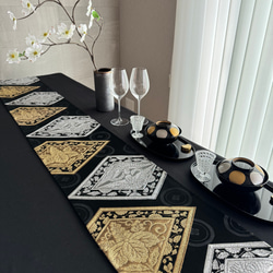 ◼︎51◼︎一点物 正絹 高級袋帯 春色 ランチョンマット4枚セット【帯