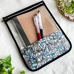 リバティのすっきりスリムなペンケース メドウテイルズ フレンチカラー