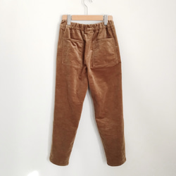 再販！× 15  新！裏起毛コーデュロイのなんでもないパンツ  冬、寒い日にあたたかな素材  ライトブラウン 11枚目の画像