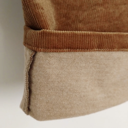 再販！× 15  新！裏起毛コーデュロイのなんでもないパンツ  冬、寒い日にあたたかな素材  ライトブラウン 13枚目の画像