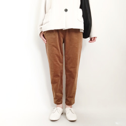 再販！× 15  新！裏起毛コーデュロイのなんでもないパンツ  冬、寒い日にあたたかな素材  ライトブラウン 4枚目の画像
