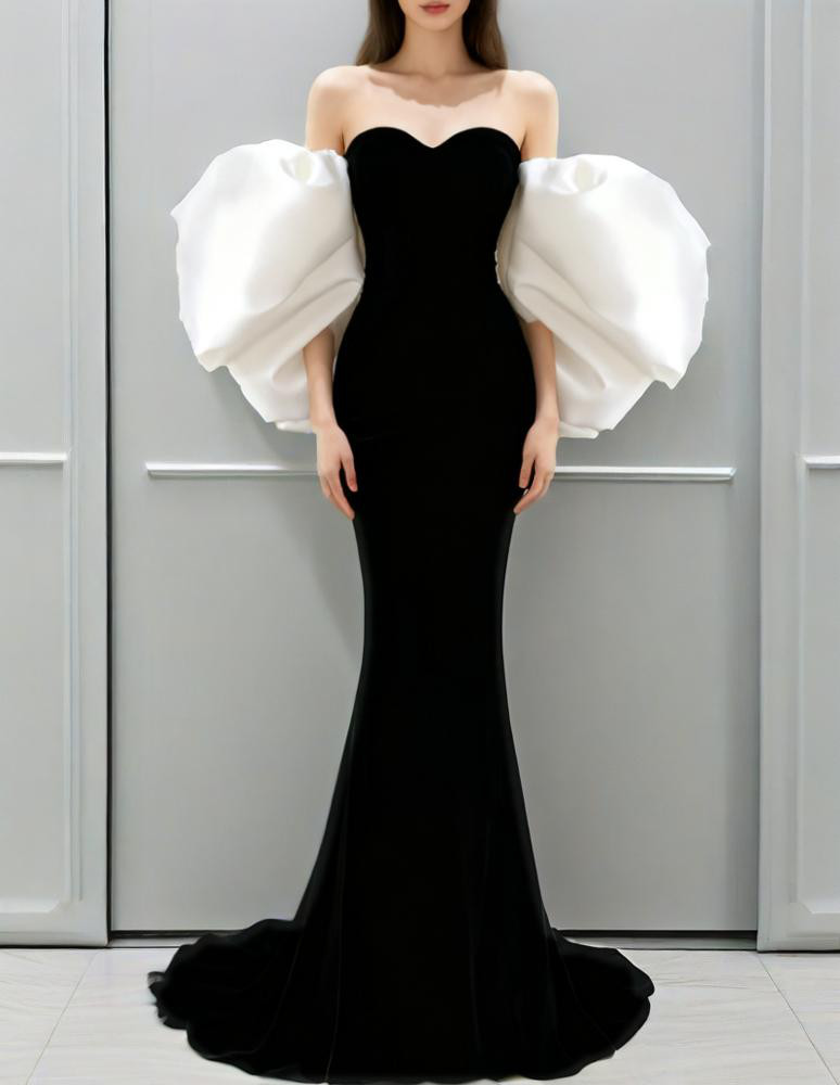 ヘプバ  オーダーメイド可能  高みせ 細見えシルエット　 優雅なシルエット   演奏会 ウエディングドレス パーティー