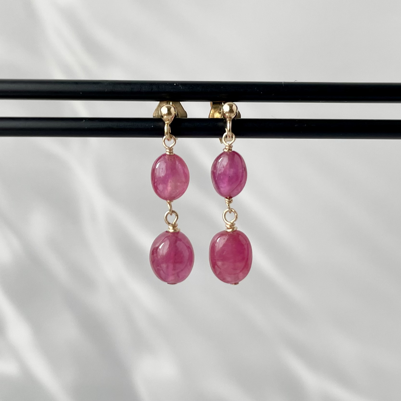 14kgf ルビーピアス / Ruby Pierce