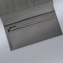 USUWA　二つ折り長財布　ヴォーエプソンレザー/エタン 4枚目の画像