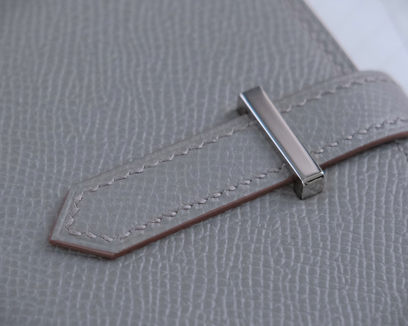 USUWA　二つ折り長財布　ヴォーエプソンレザー/エタン 5枚目の画像