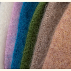 6色ふわふわ極上手触りカシミヤ混ウールプルオーバーニット　ゆったりシルエット【冬春秋】 5枚目の画像