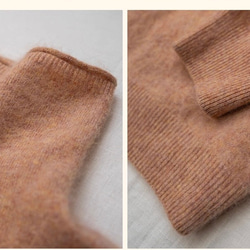6色ふわふわ極上手触りカシミヤ混ウールプルオーバーニット　ゆったりシルエット【冬春秋】 7枚目の画像