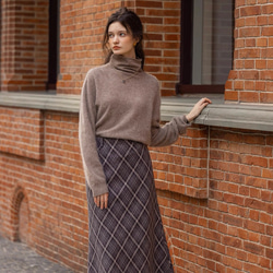 6色ふわふわ極上手触りカシミヤ混ウールプルオーバーニット　ゆったりシルエット【冬春秋】 16枚目の画像