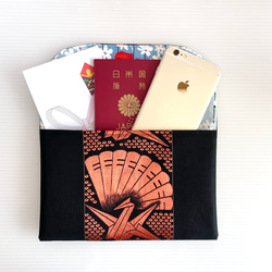 大人可愛いマルチケース帯リメイク御朱印帳入れパスポート入れ通帳入れお薬手帳入れ大人可愛いマルチケース送料込み5832 6枚目の画像