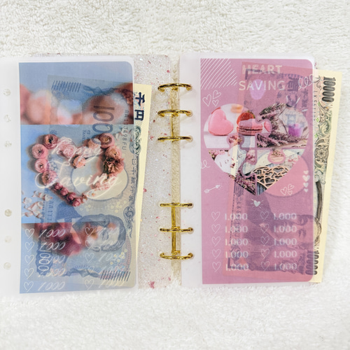 No.36 ハートsavingタイプ A6 saving リフィルバインダー貯金韓国