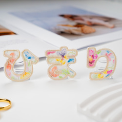 ひらがなワッペン「トイブロック」 カスタマイズ可能 名前シール 朔