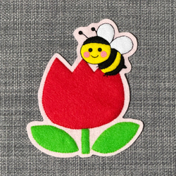 かにさんとおにぎり フェルト名札 ワッペン その他入園グッズ pikataka