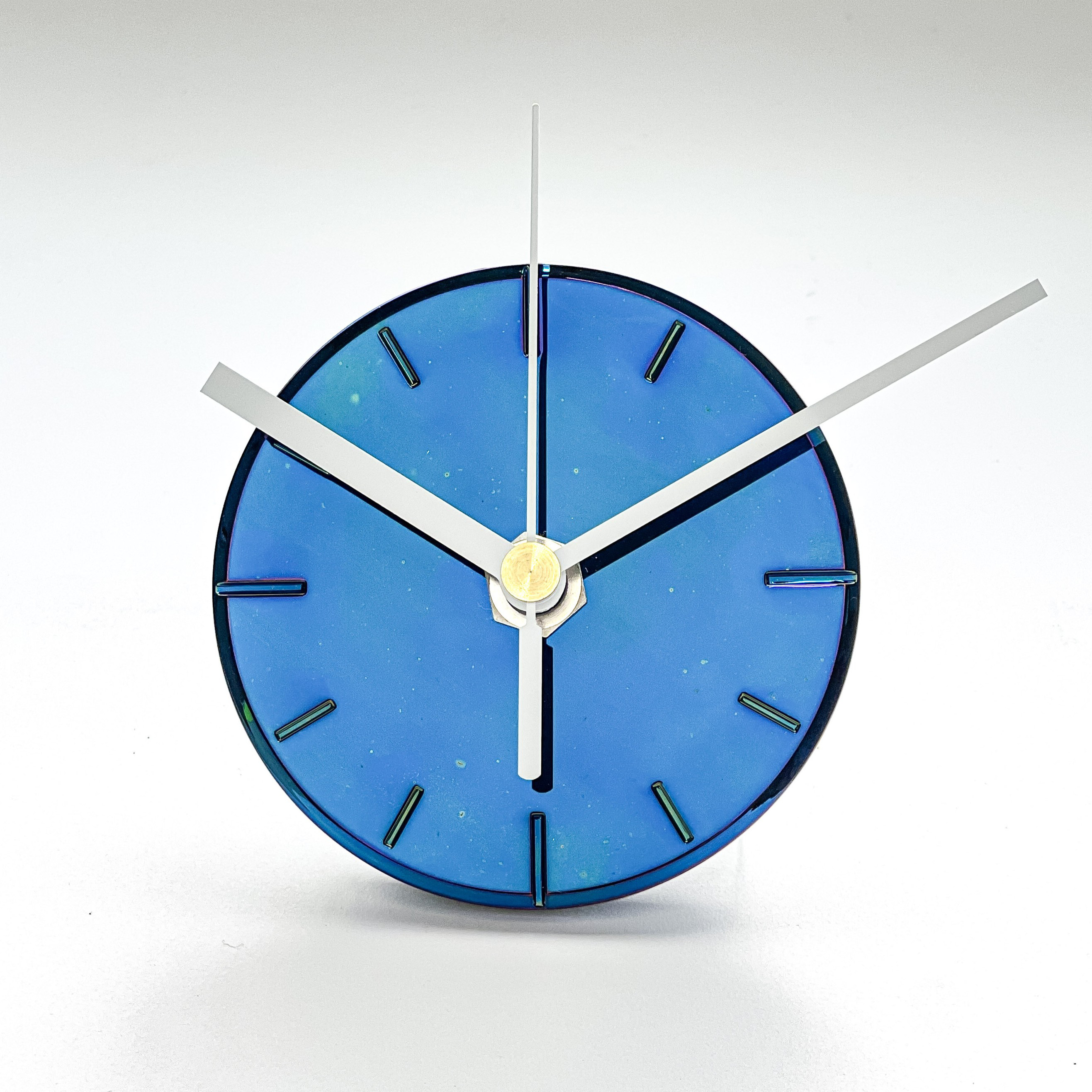 限定色《月光》実験的カラーから生まれた｜ひかりを楽しむ掛け時計9cm｜一点物｜No12