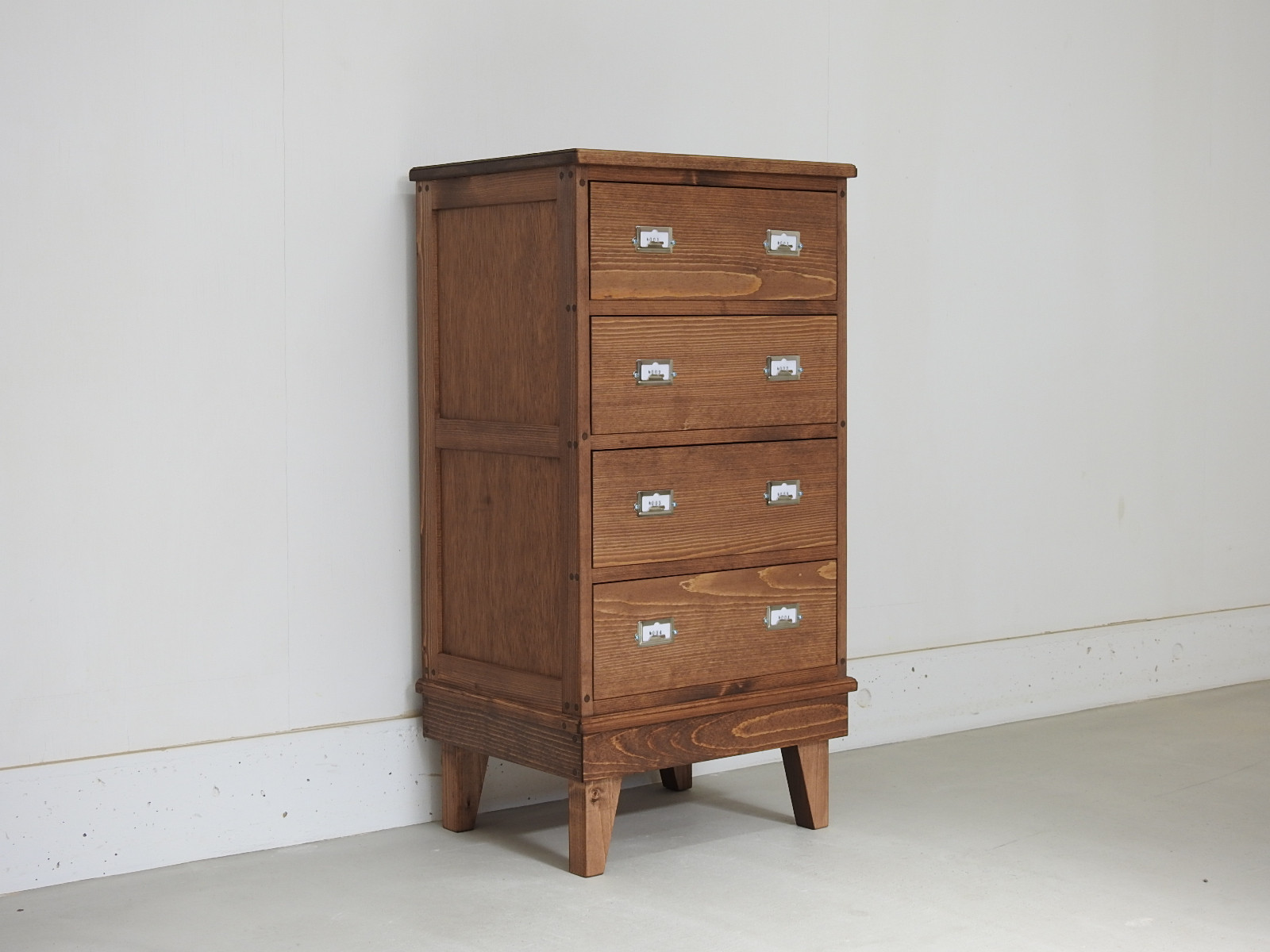 ・【現品販売】W45　引出し収納４段L　[チェスト　タンス　ドロワー　収納棚]