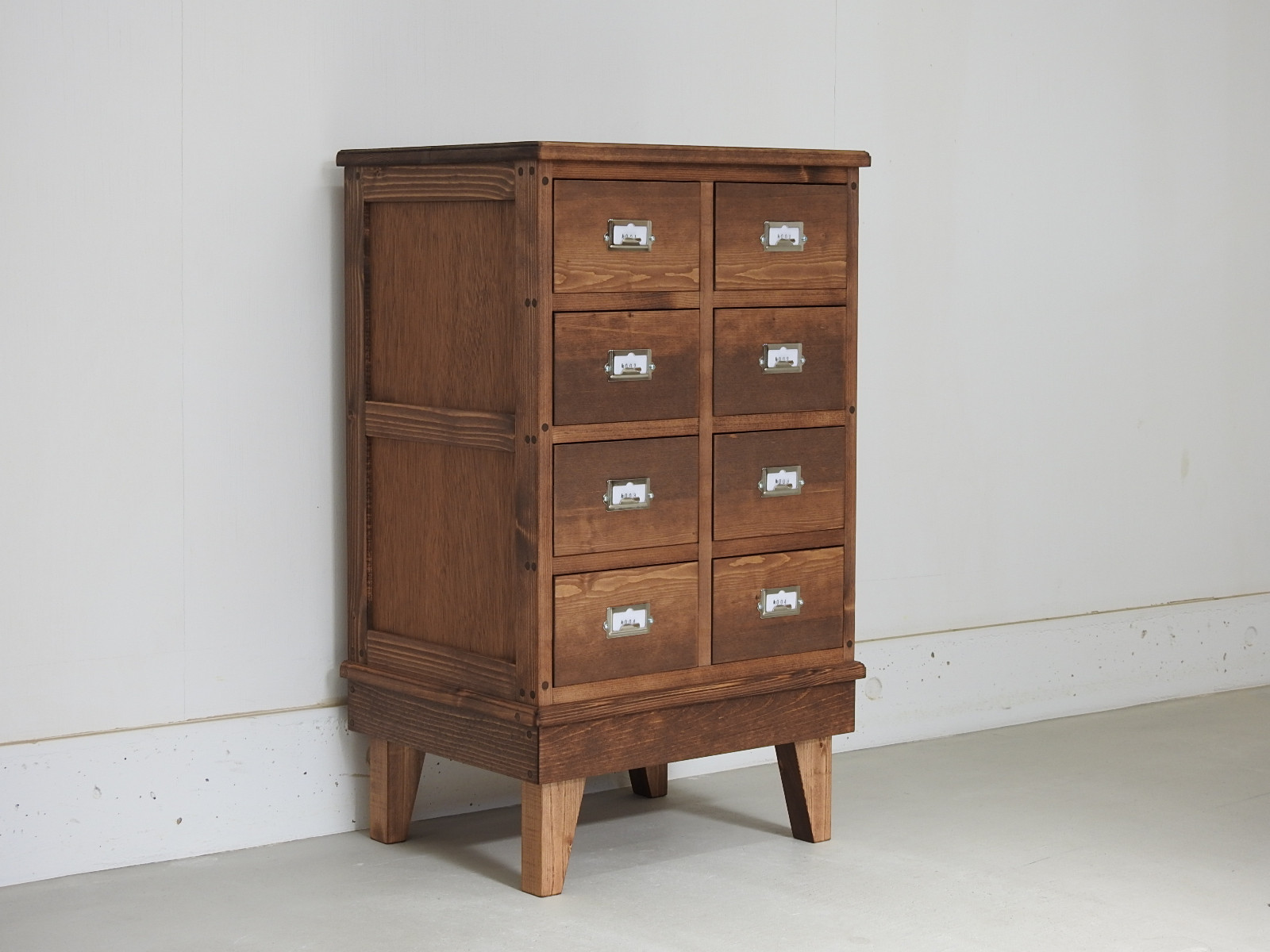 ・【現品販売】W45　引出し収納8杯(M4×2)　[チェスト　タンス　ドロワー　収納棚]