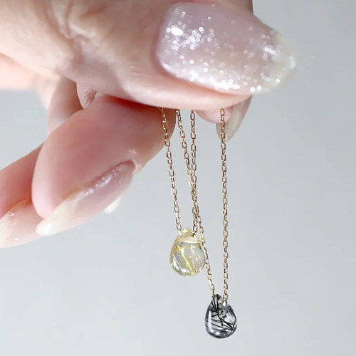 宝石の実シリーズ】エンドピン仕様の小豆チェーン Pt850 ネックレス