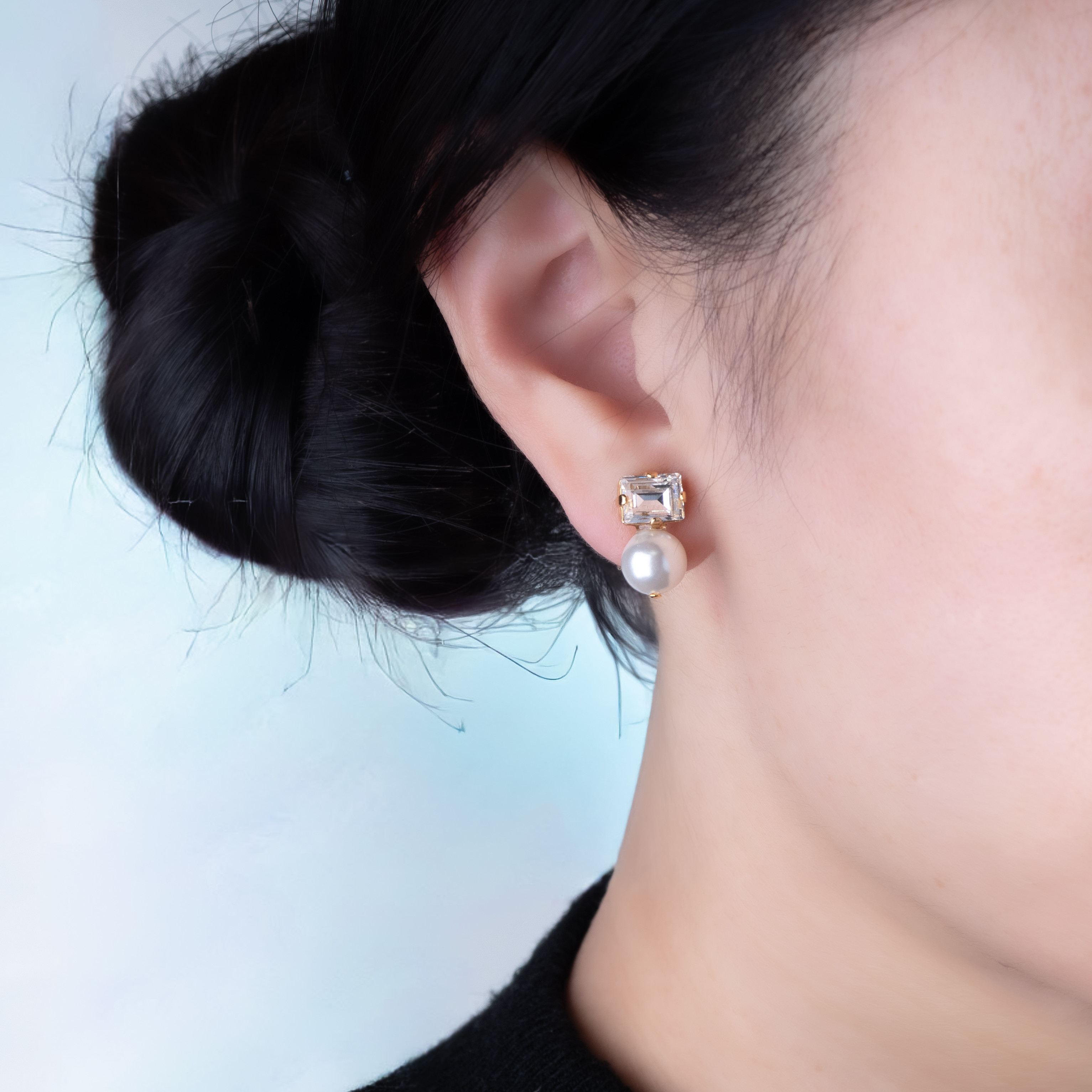 Creema限定 新春福袋2026〈梅〉横クリスタル×貝パール  アレルギー対応　サージカルステンレス　クリスマス