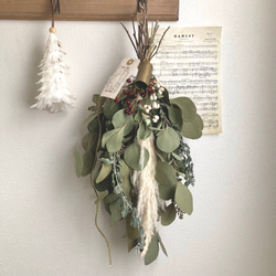 スワッグ(ミモザ&モビール) / ドライフラワー　ミモザ　フラワーモビール スワッグ(ミモザ&モビール) / ドライフラワー ミモザ フラワーモビール