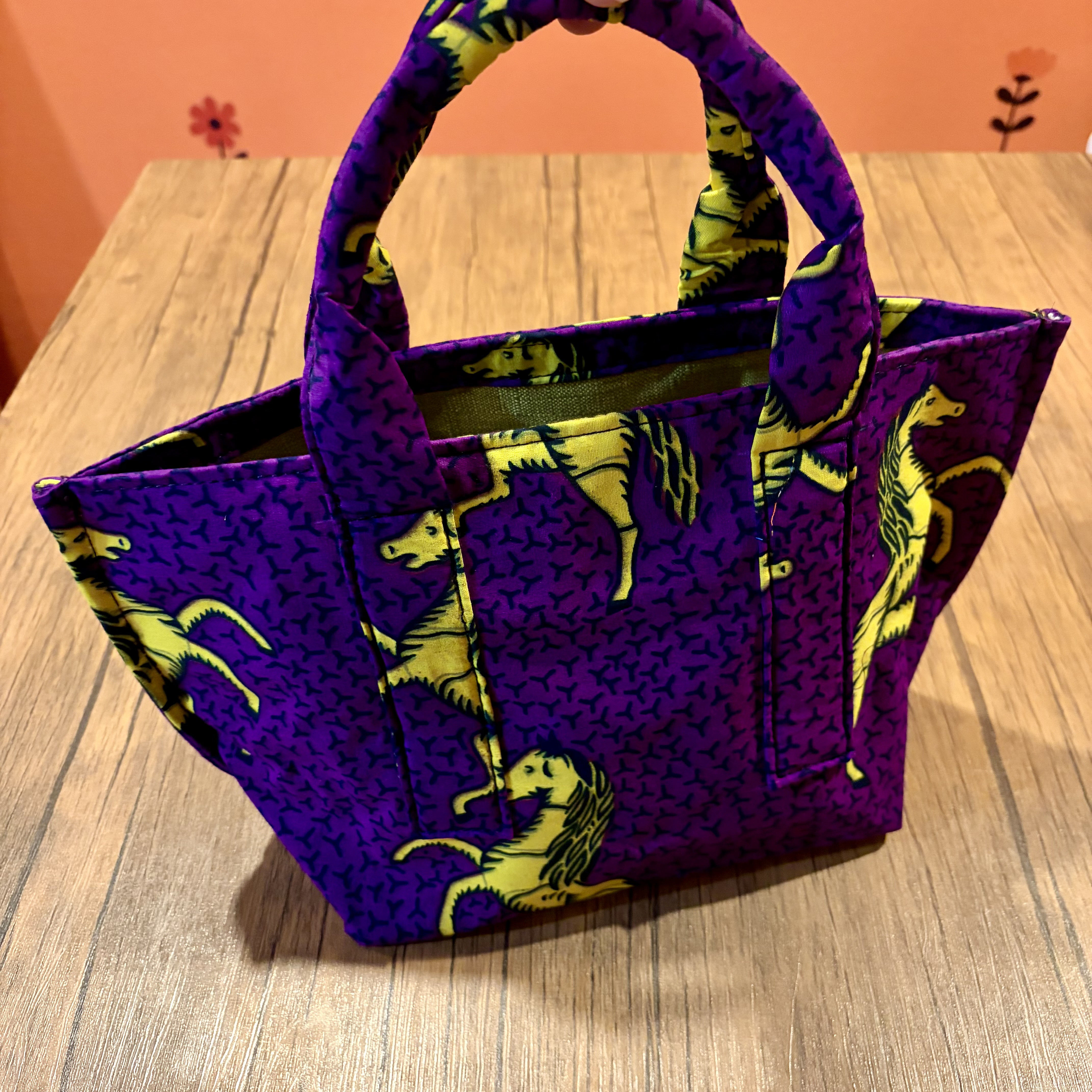 アフリカンファブリック トートバッグ ハンドメイド