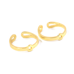 ejr139【1個】13-15号対応 小さな穴付きリング ｜真鍮製・日本製・低金属アレルギー対応 4枚目の画像