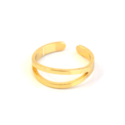 ejr138【1個】13-15号対応 ダブルラインリング ｜真鍮製・日本製・低金属アレルギー対応 ejr138 3枚目の画像