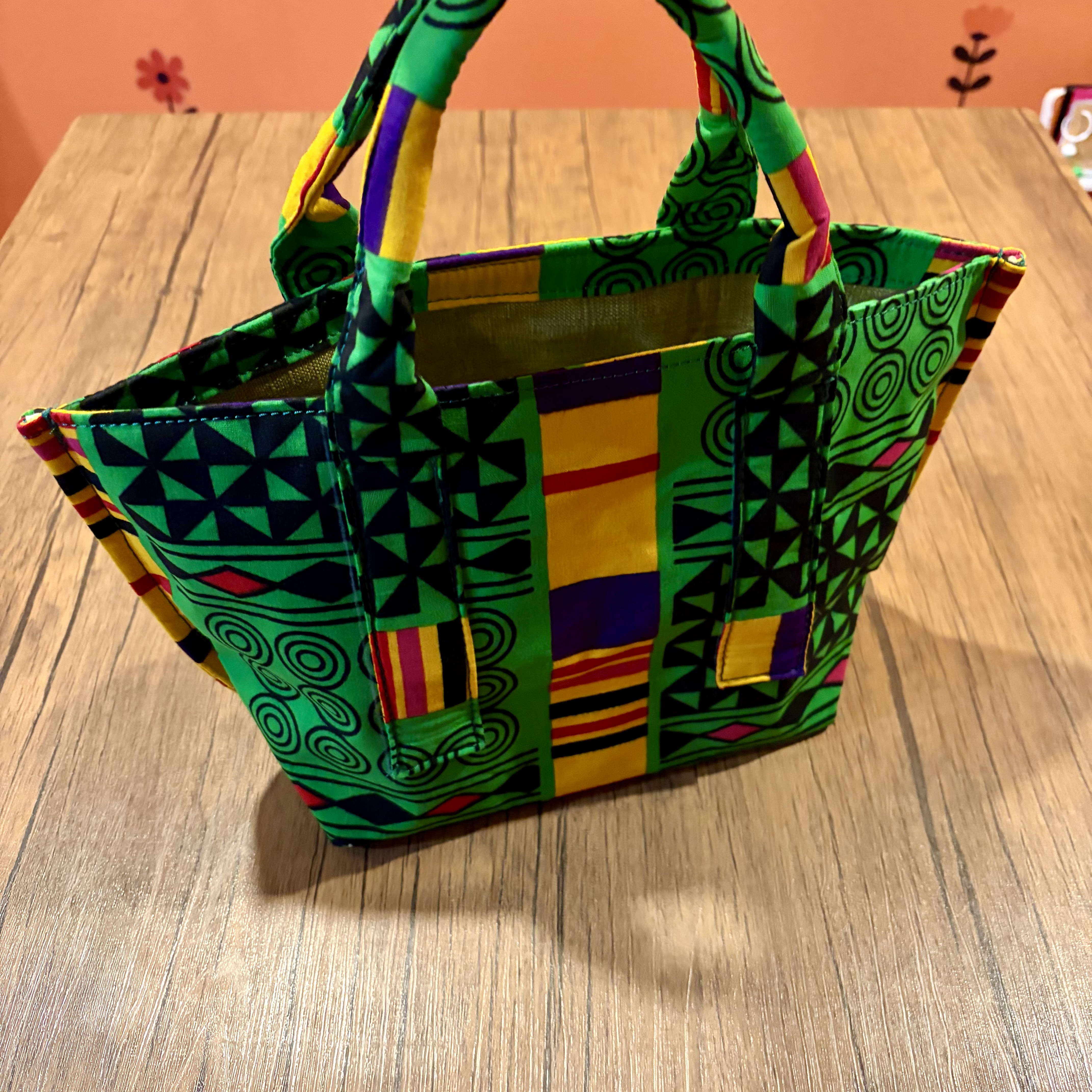アフリカンファブリック トートバッグ ハンドメイド