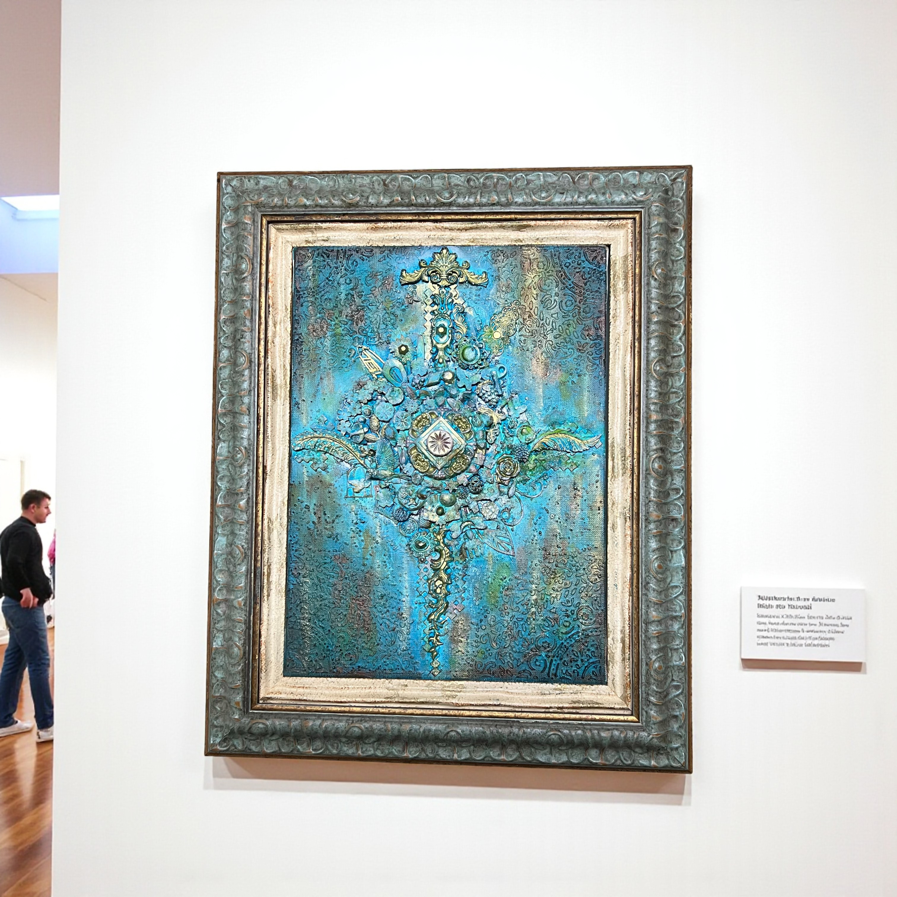 Quiet passion『旅立ちの指針』ウッドボード  ★ミクストメディアアート★