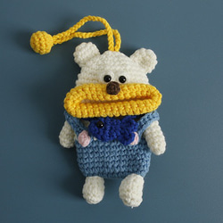 かぎ針編みのウサギのぬいぐるみ 気まぐれな編みぐるみアートドール