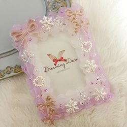 キラキラ雪のホイップデコ トレカケース カードケース 硬質ケース B8サイズ 推し活に♡ 3枚目の画像