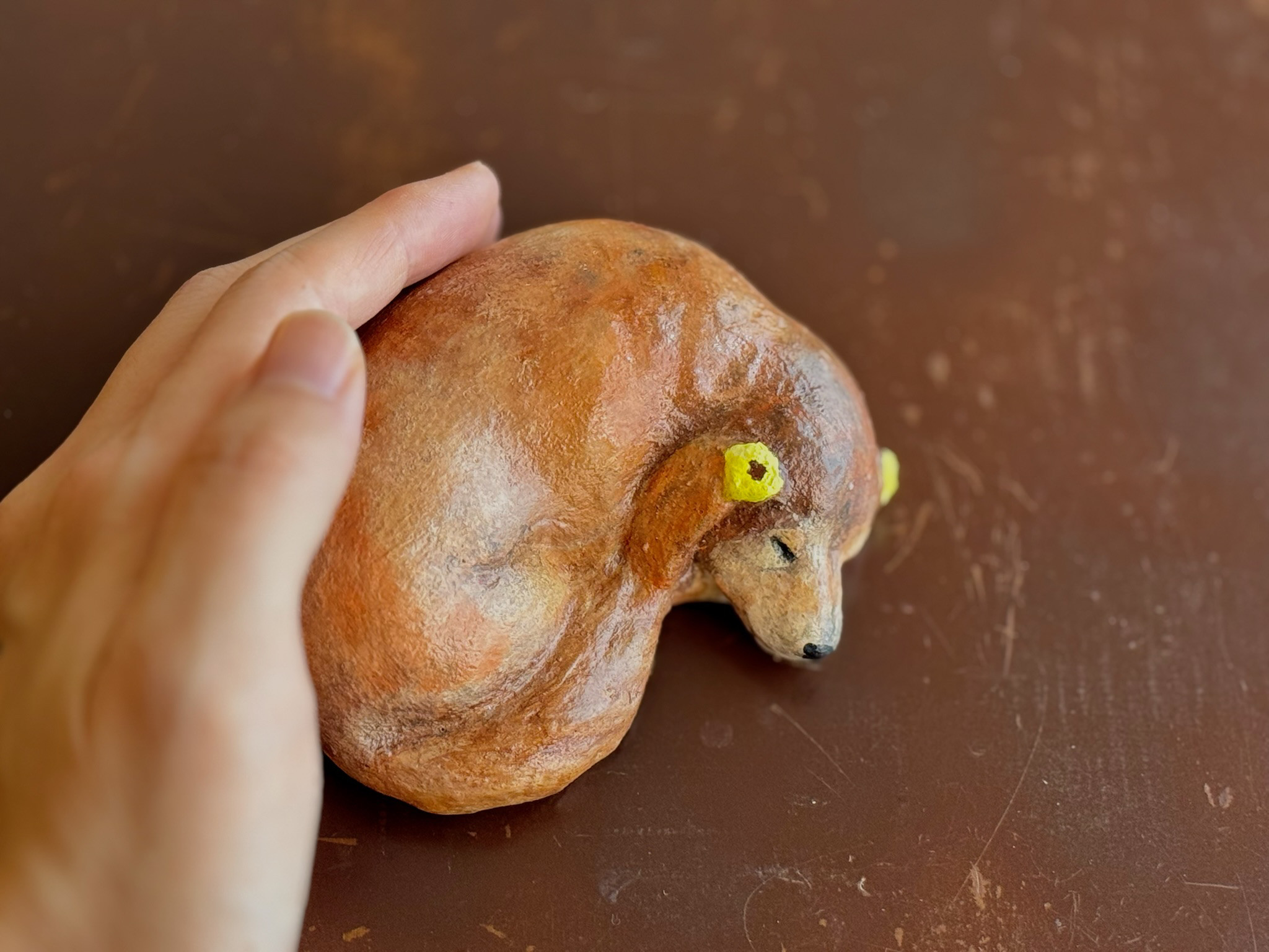 手のひらサイズ】うちの子オーダー陶器の置物 おもちゃ・ペット小物
