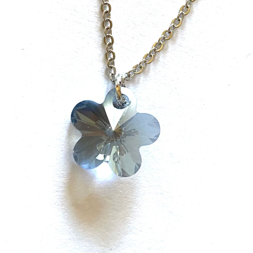✨スワロフスキー✨サファイア リバーシブル クリスタル ネックレス SWAROVSKI スワロフスキー シェルモチーフ クリスタル