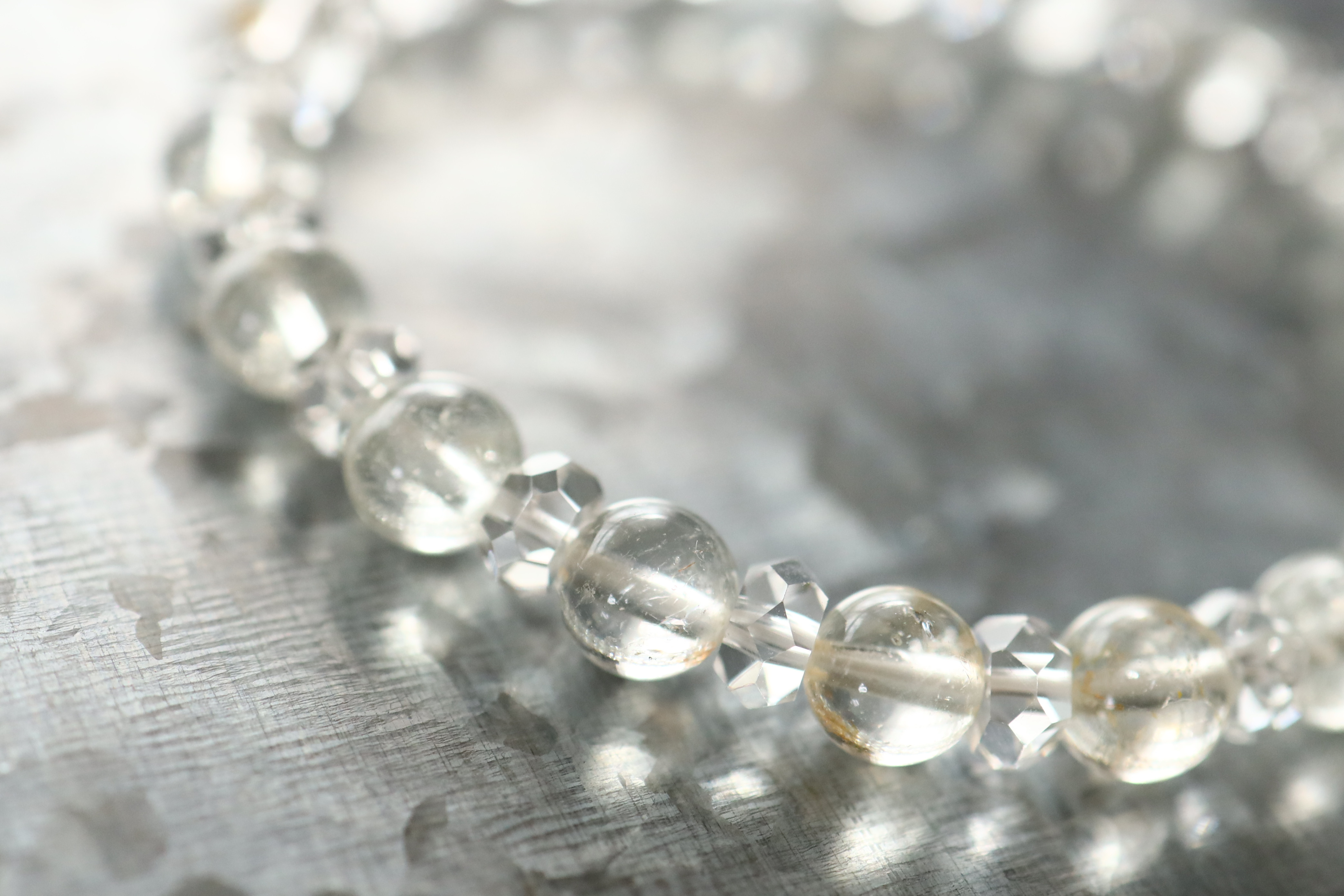 …☆スーパープレミアムブレス☆幻の天然ベリル☆ヒマラヤンベリル：7ミリ＆水晶☆天然石ブレスレット☆…