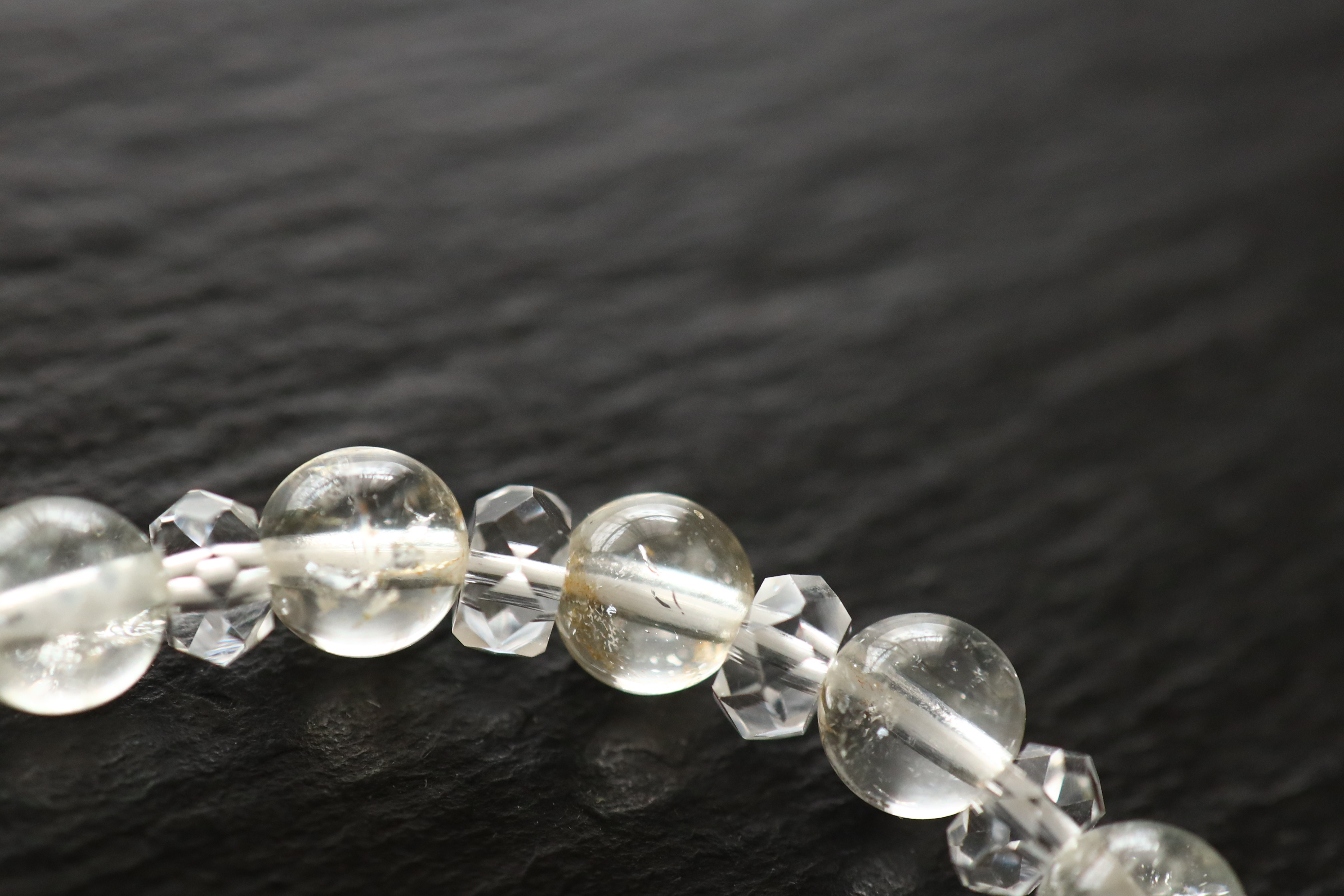 …☆スーパープレミアムブレス☆幻の天然ベリル☆ヒマラヤンベリル：7ミリ＆水晶☆天然石ブレスレット☆…