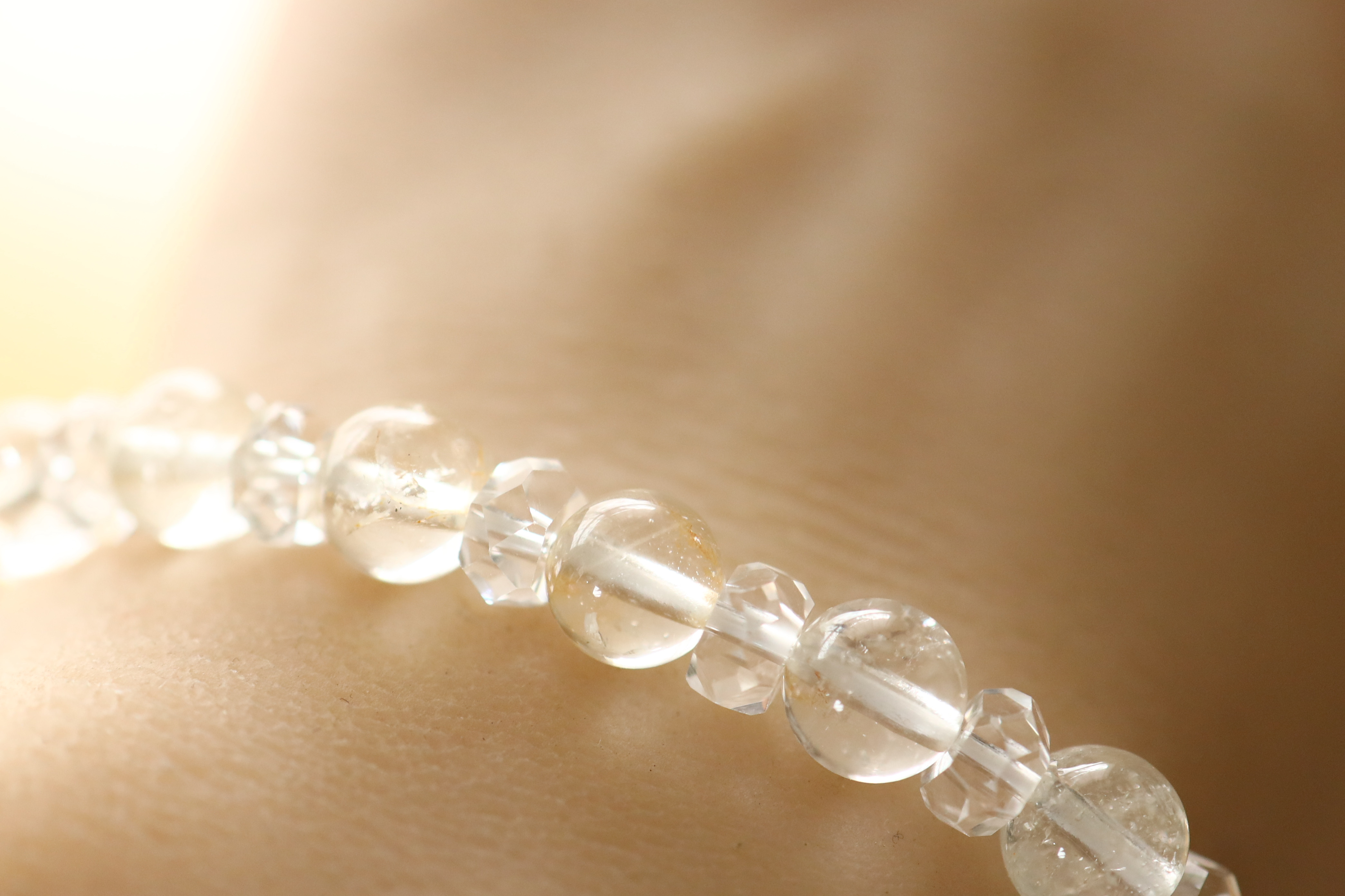 …☆スーパープレミアムブレス☆幻の天然ベリル☆ヒマラヤンベリル：7ミリ＆水晶☆天然石ブレスレット☆…