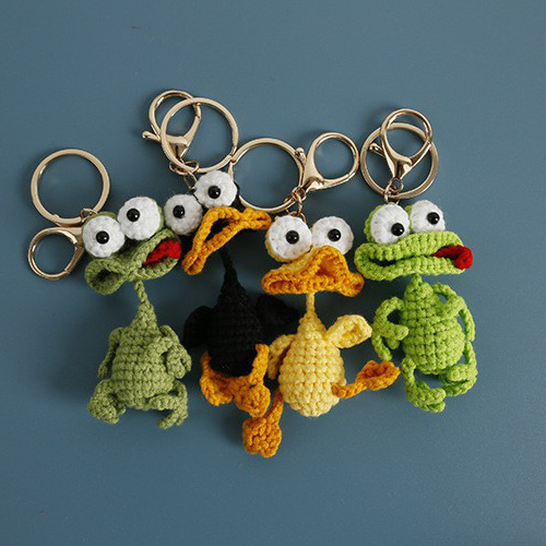 毛糸 手作り 編みぐるみ キーホルダー バッグチャーム 置物  