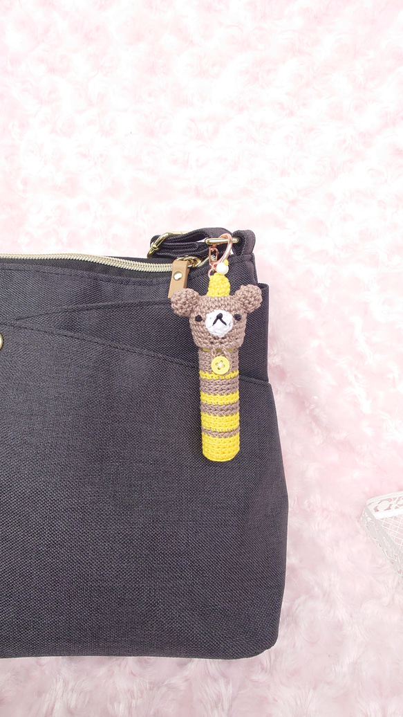 限定 【送料無料】 ぱーていくまちゃん　リップケース バックチャーム 6枚目の画像