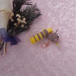 限定 【送料無料】 ぱーていくまちゃん　リップケース バックチャーム 4枚目の画像