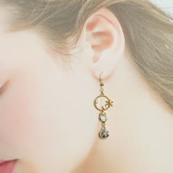 【限定♡】オーナメントボール＆雪の結晶ピアス・銀 3枚目の画像