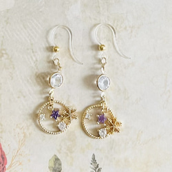 【限定♡】雪舞う聖夜のピアス 2枚目の画像